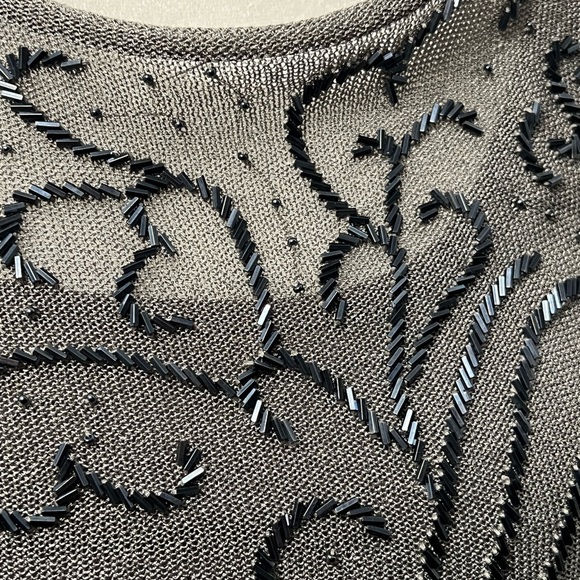 #3 DANA BUCHMAN• EMBELLISHED KNIT TOP - Picture 4 of 5